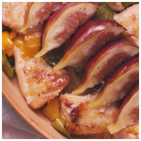 イチジクとチキンのハーブグリル