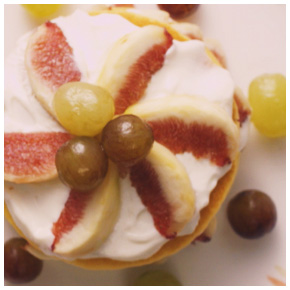 米粉のフルーツパンケーキ